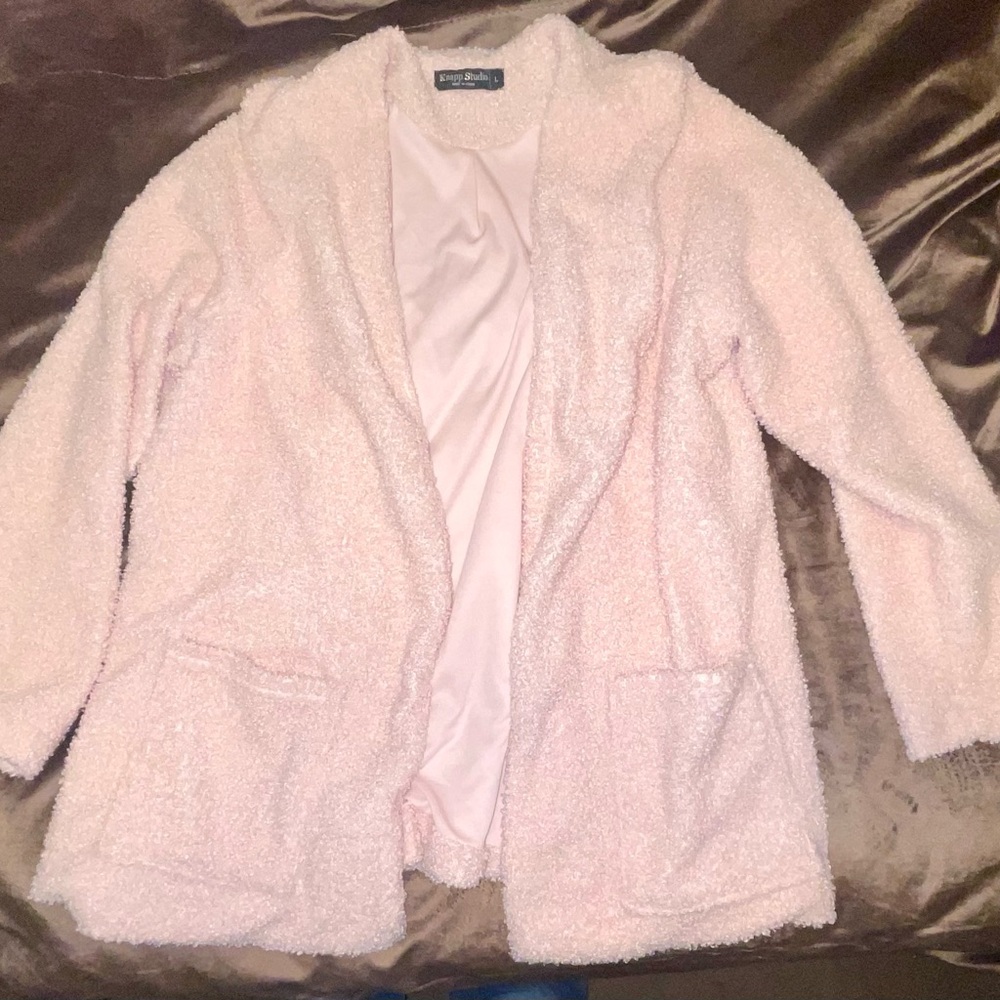 Pink cardigan